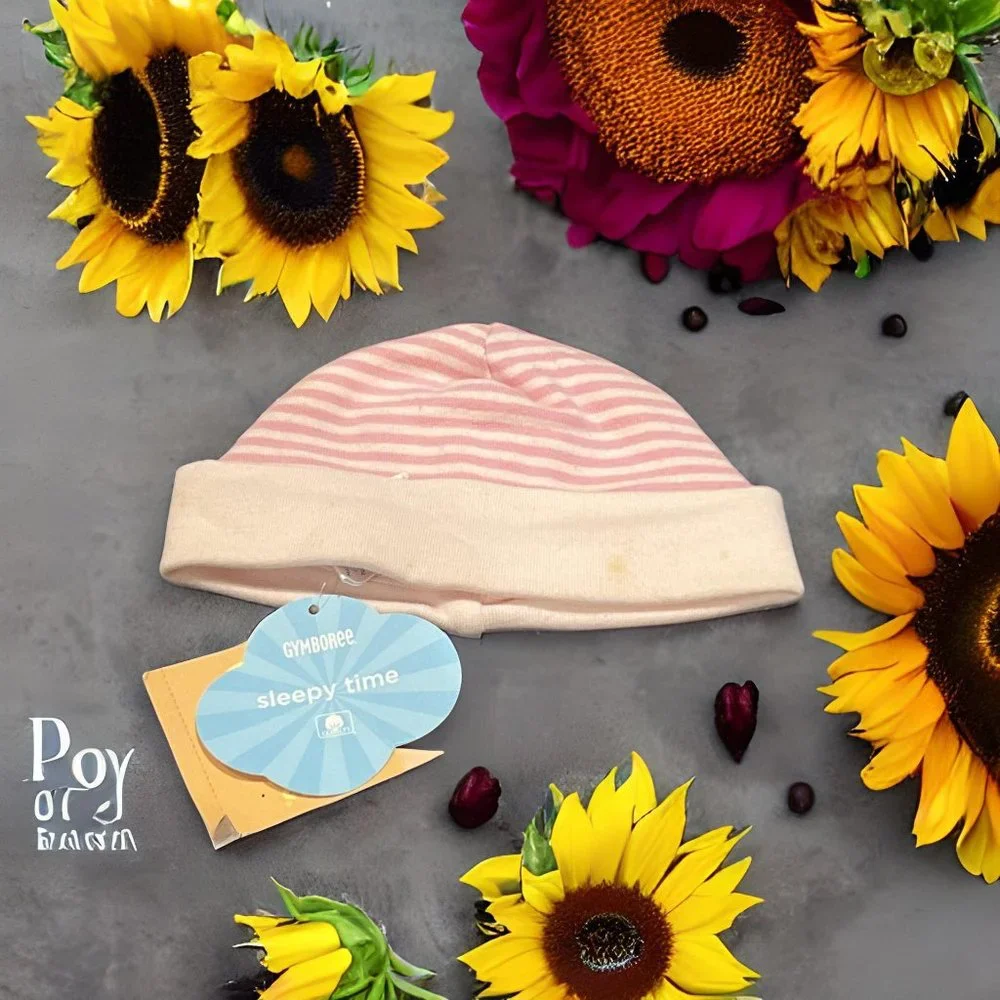Gymboree NWT Forest Friends NWT Pink Striped Beanie Hat 0- 3 mos., 6- 12 mos.